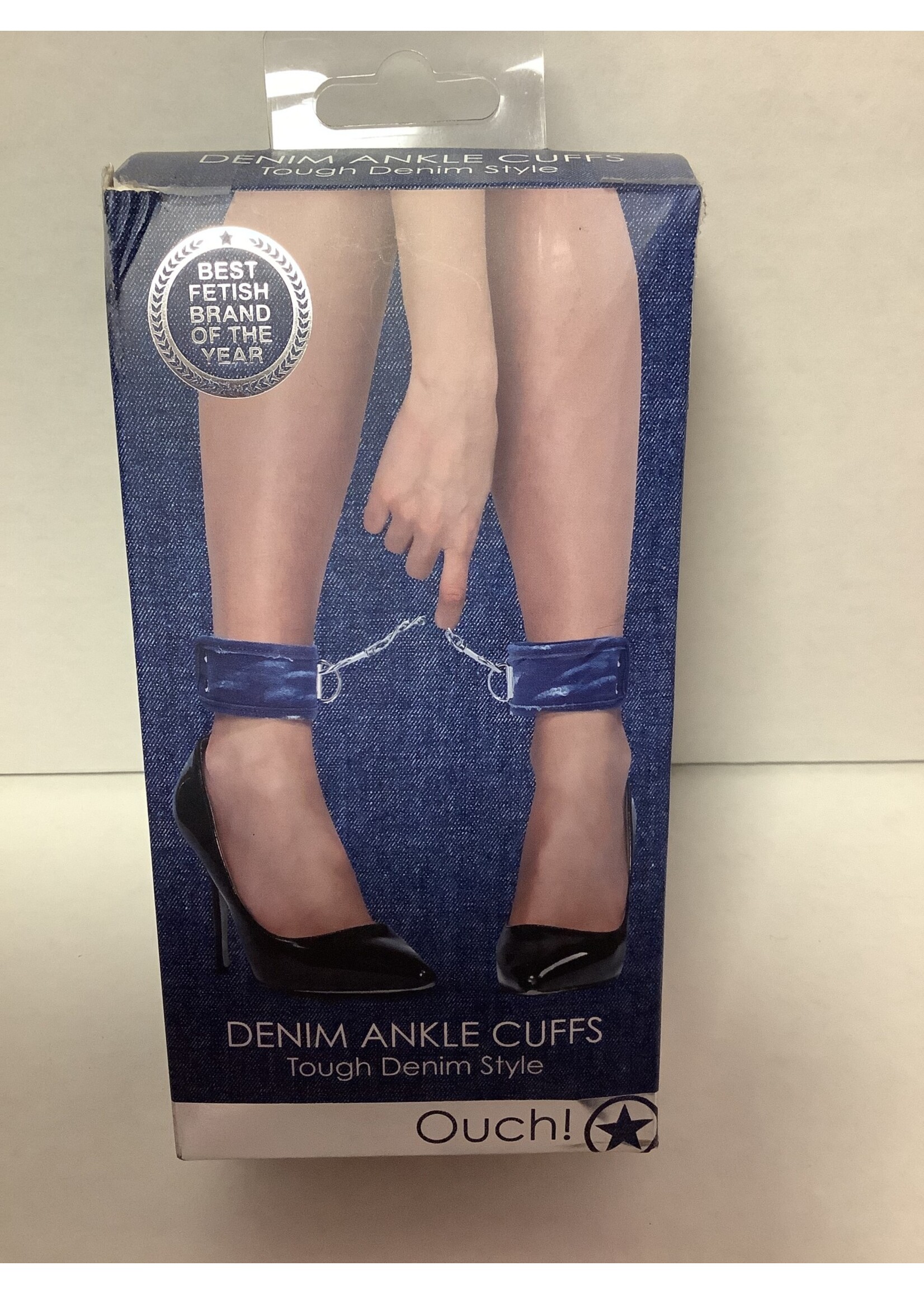 Ouch Shots Ouch Denim Ankle Cuffs - Blue