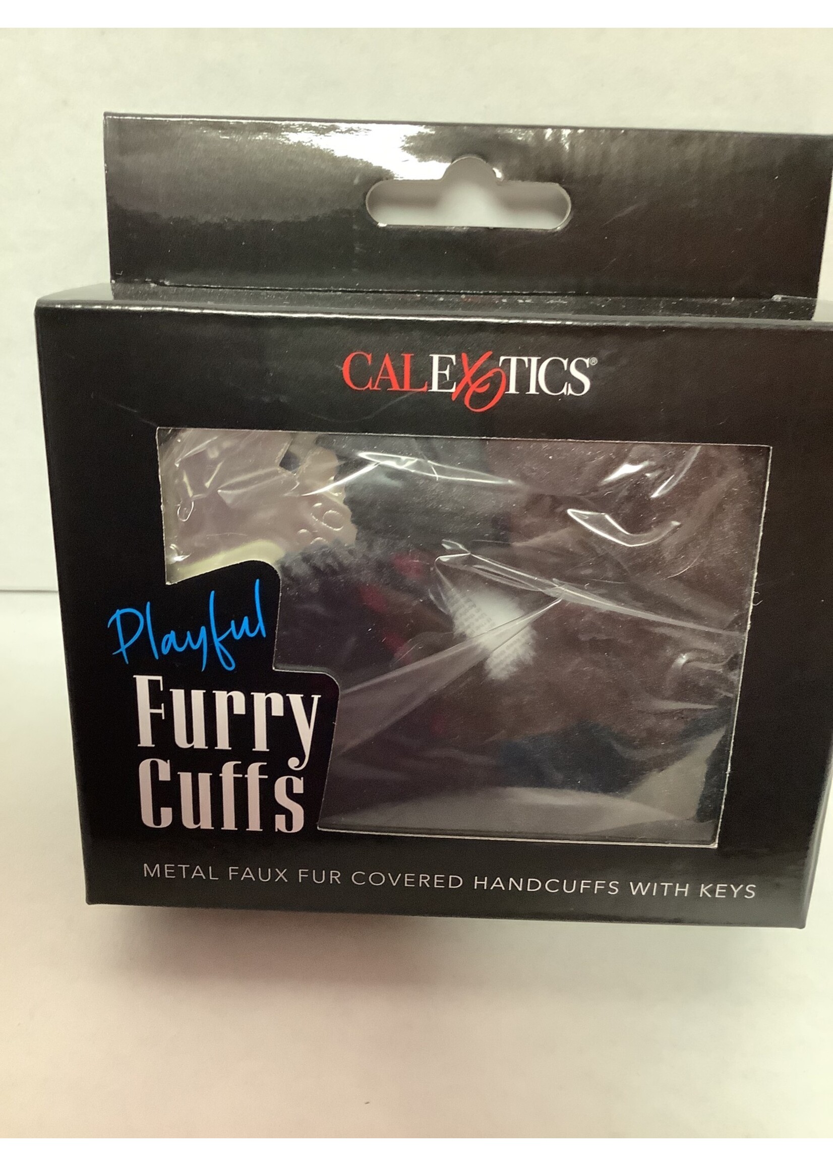 California Exotic Novelties Playful Furry Cuffs - Black