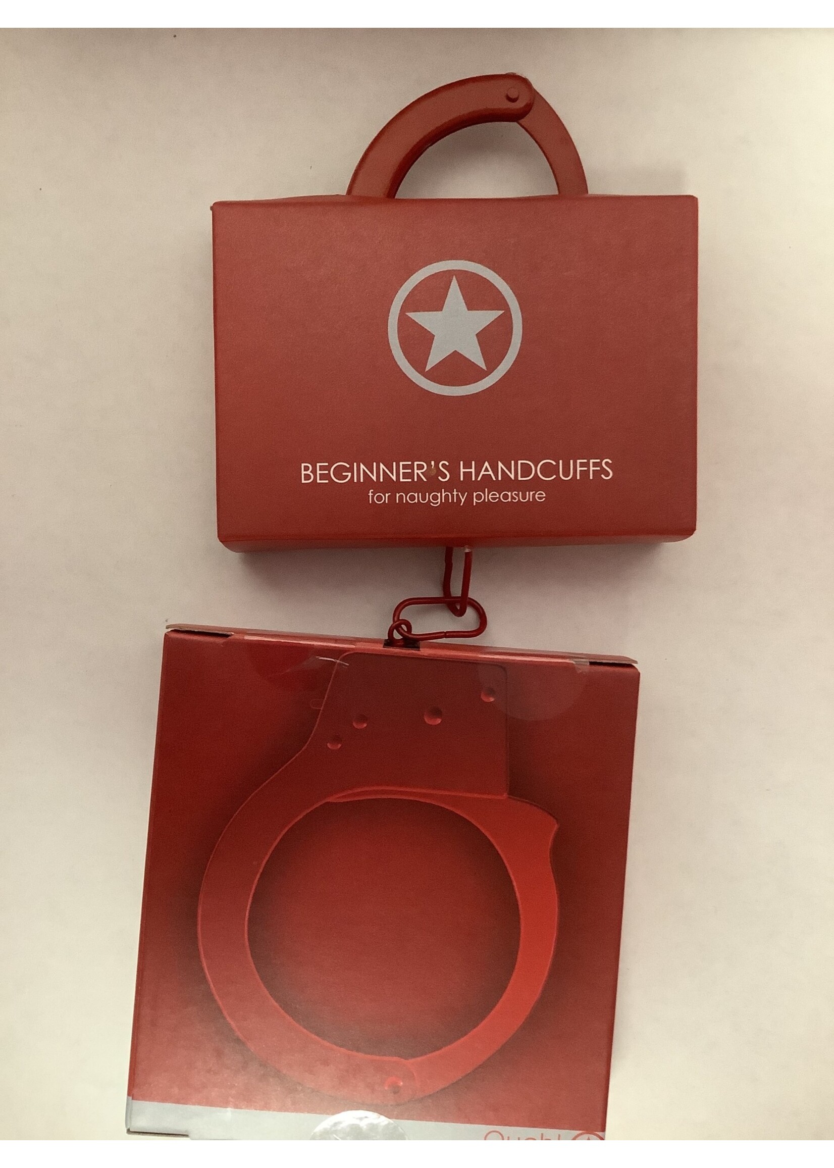 Ouch Shots Ouch Beginner Handcuffs - Red