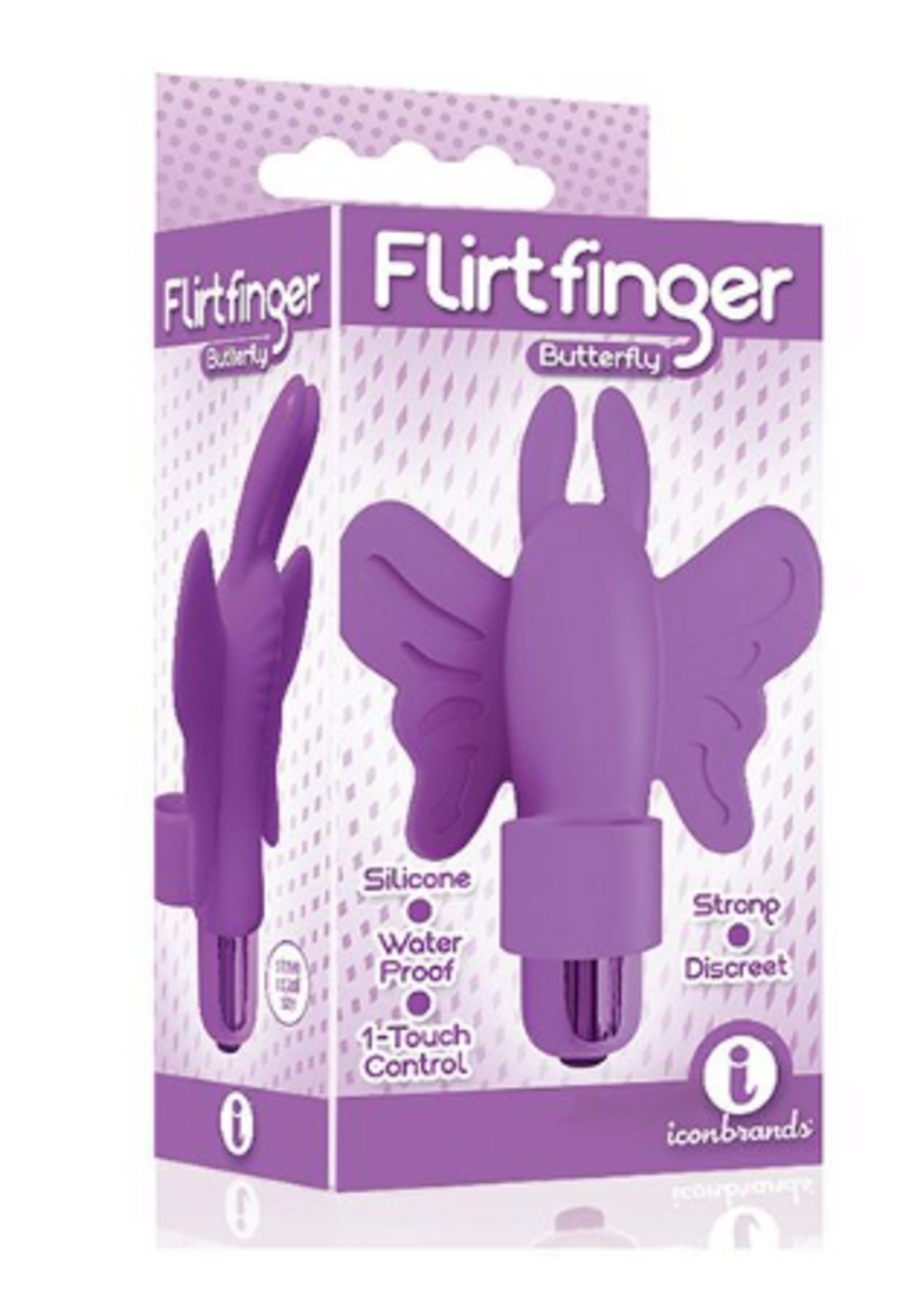 flirtfinger The 9's Flirtfinger Butterfly - Purple