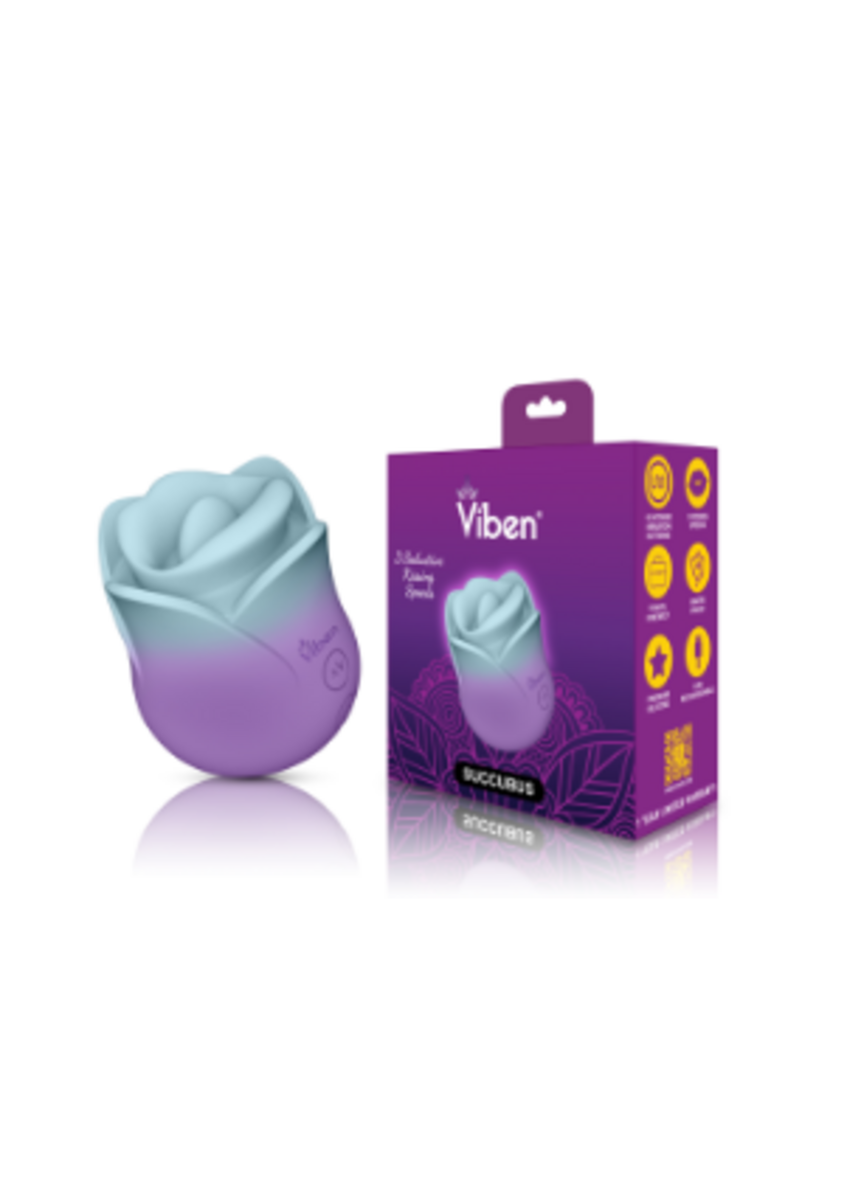 Viben Succubus Vibrating Kissing Rose - Pixie Dust