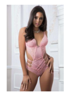 G World 1pc Wonder Teddy With Curve Framing Straps - One Size - Baby Pink