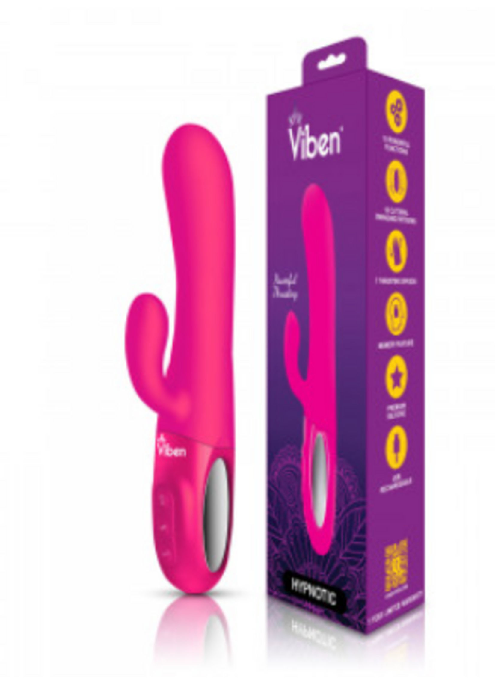 Viben Hypnotic Clit Teaser and Thrusting Rabbit - Hot Pink