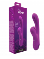 Viben Zazzle Clitoral Suction/thumping Rabbit - Berry