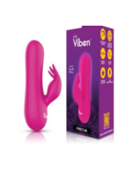 Viben Freyja Mini Triple Ticklers Rabbit Vibe - Hot Pink
