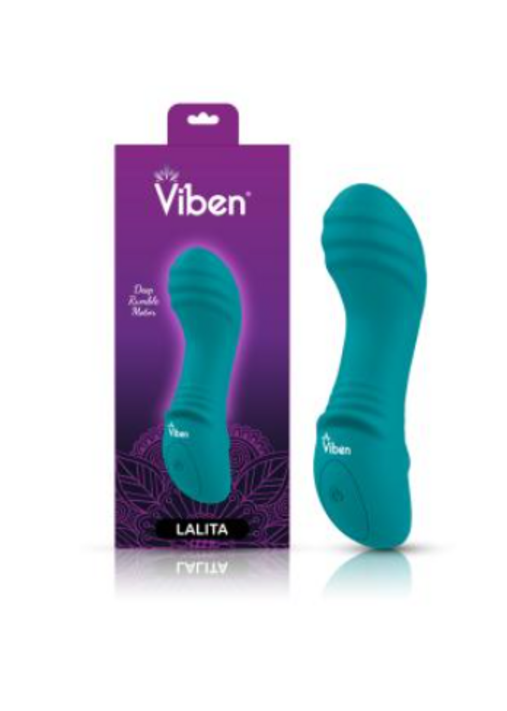 Viben Lalita Mini Pleasure Ridges G-Spot Vibe - Ocean