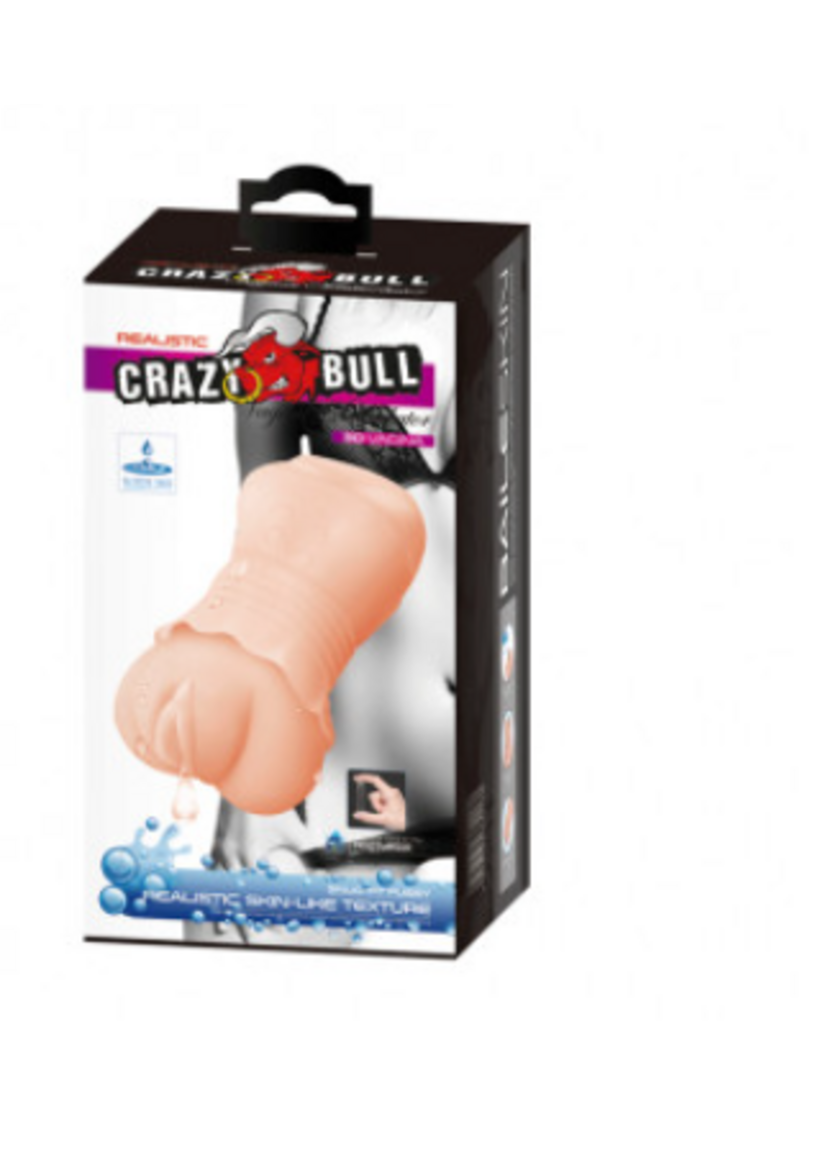 Pretty Love Crazy Bull No Lube Masturbator Sleeve - Realistic Pussy Skin-Like Texture