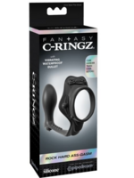 C Ringz Fantasy C-Ringz Rock Hard Ass-Gasm Vibrating Ring - Black