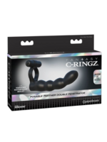 C Ringz Fantasy C-Ringz Posable Partner Double Penetrator - Black