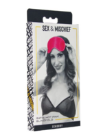 Sex & Mischief Sex & Mischief Satin Blindfold - Hot Pink