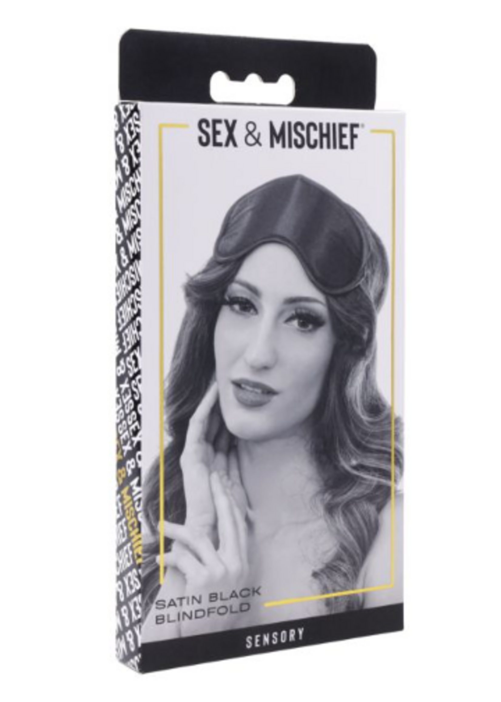 Sex & Mischief Sex & Mischief Satin Blindfold - Black
