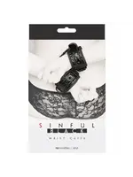 Sinful Sinful Wrist Cuffs - Black