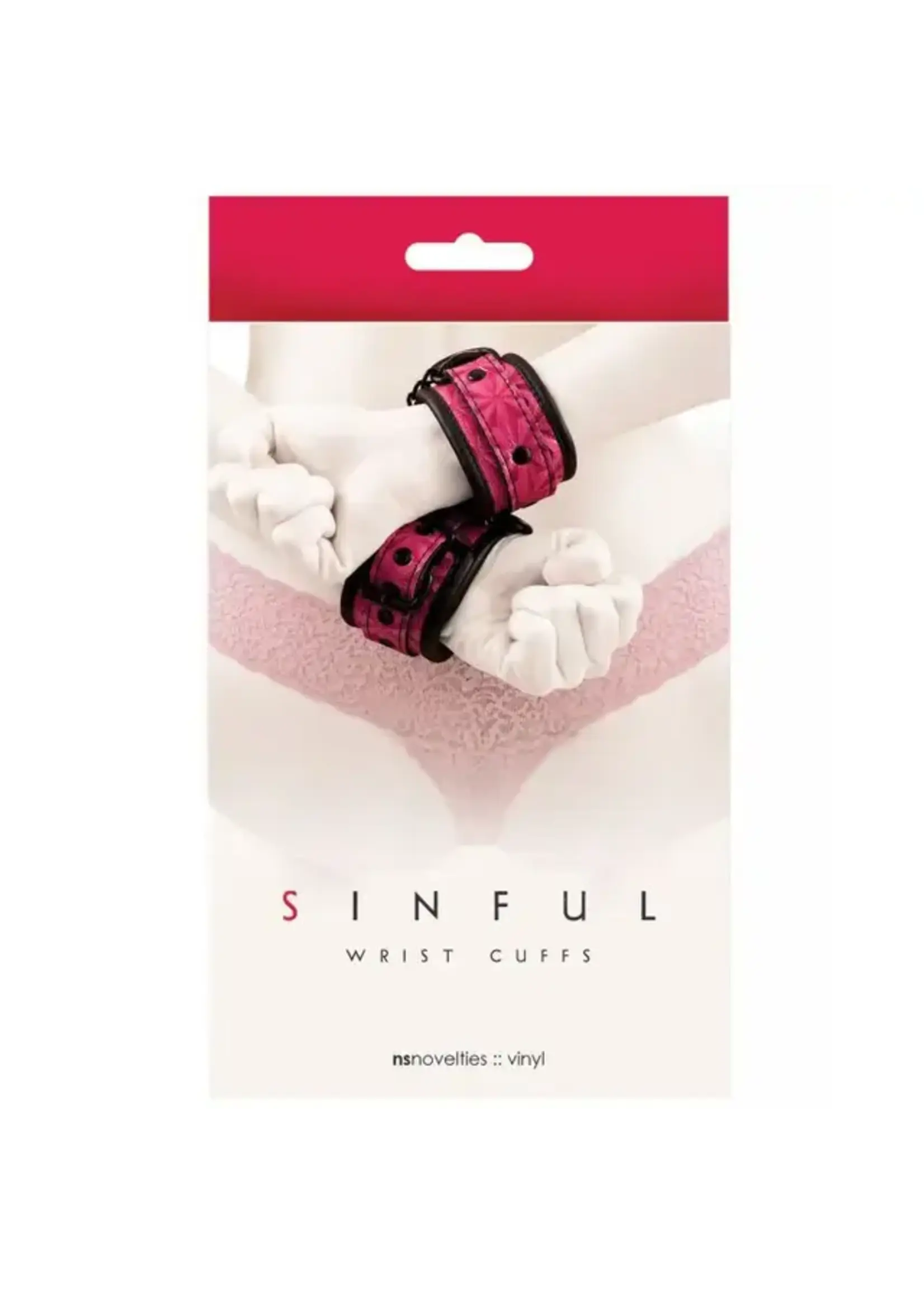 Sinful Sinful Wrist Cuffs - Pink