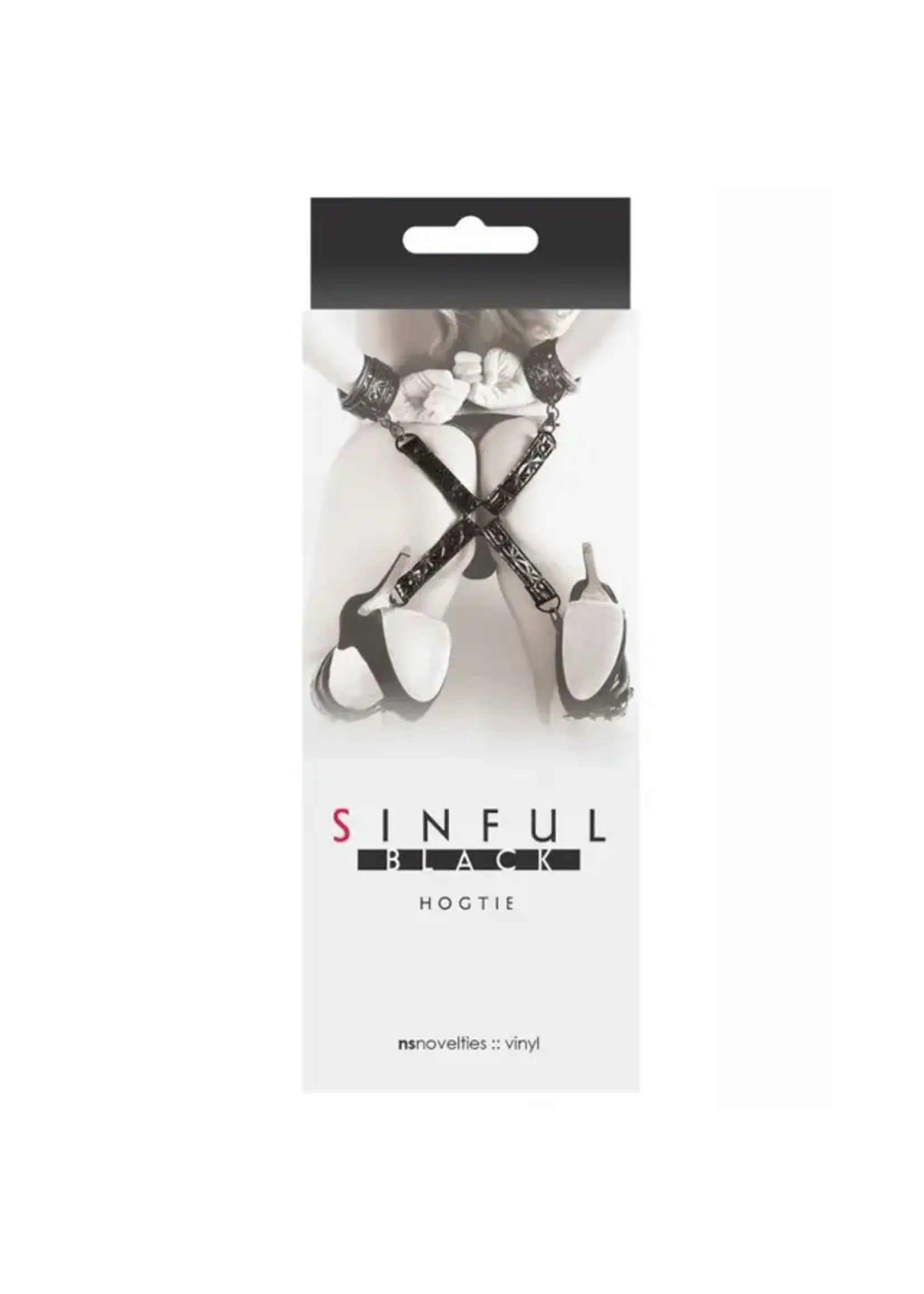 Sinful Sinful Hogtie - Black