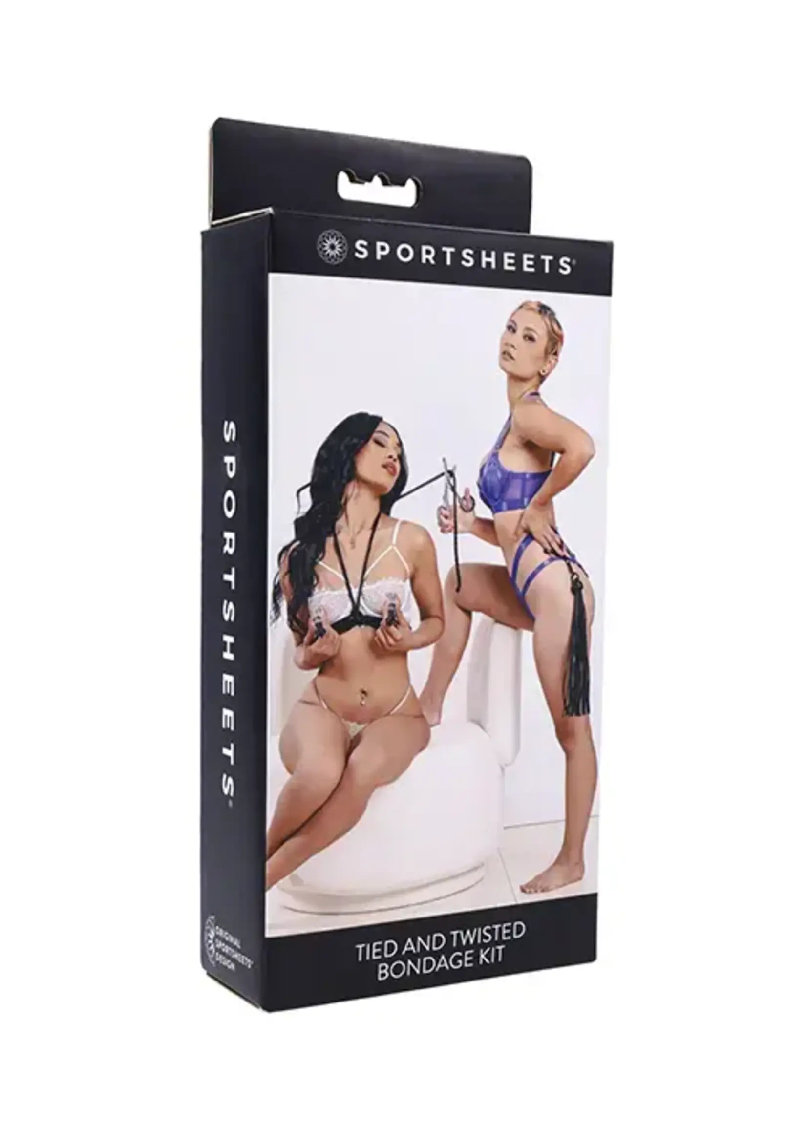 Sports Sheets Sportsheets Tied & Twisted Bondage Set - Black
