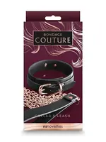 Bondage Couture Bondage Couture Collar & Leash - Black