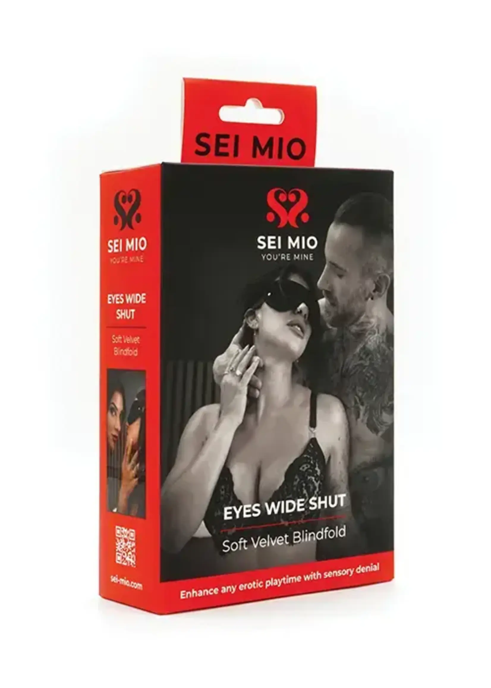 Sei Mio Sei Mio Eyes Wide Shut Soft Velvet Blindfold - Black