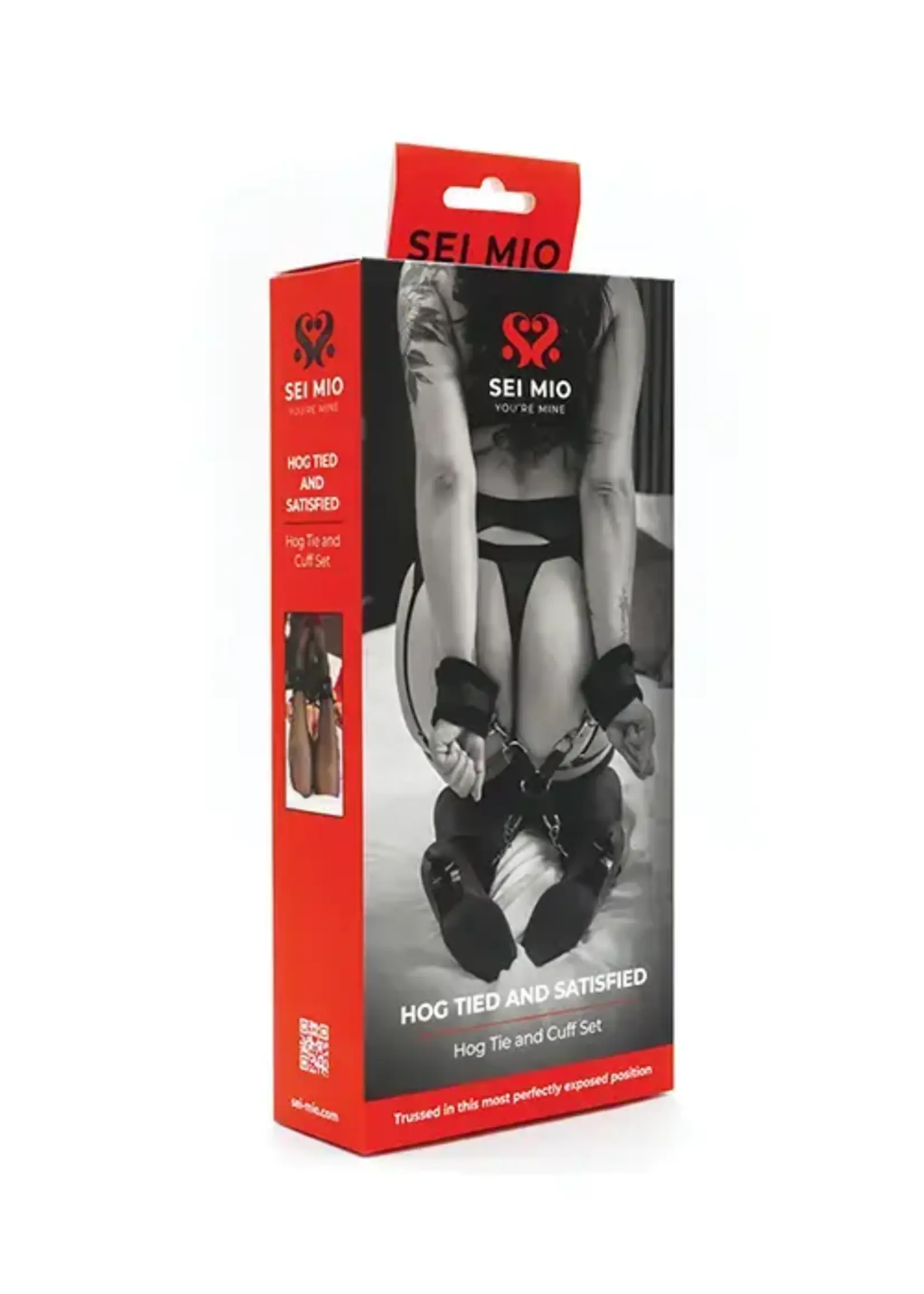 Sei Mio Sei Mio Hog Tied & Satisfied Hog Tie & Cuff Set - Black