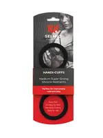 Sei Mio Sei Mio Handi Cuffs Super Strong Silicone Restraints - Medium, Black