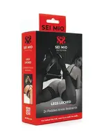 Sei Mio Sei Mio Legs Locked Padded Ankle Restraints - Black