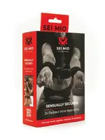 Sei Mio Sei Mio Sensually Secured Velvet Handcuffs - Black