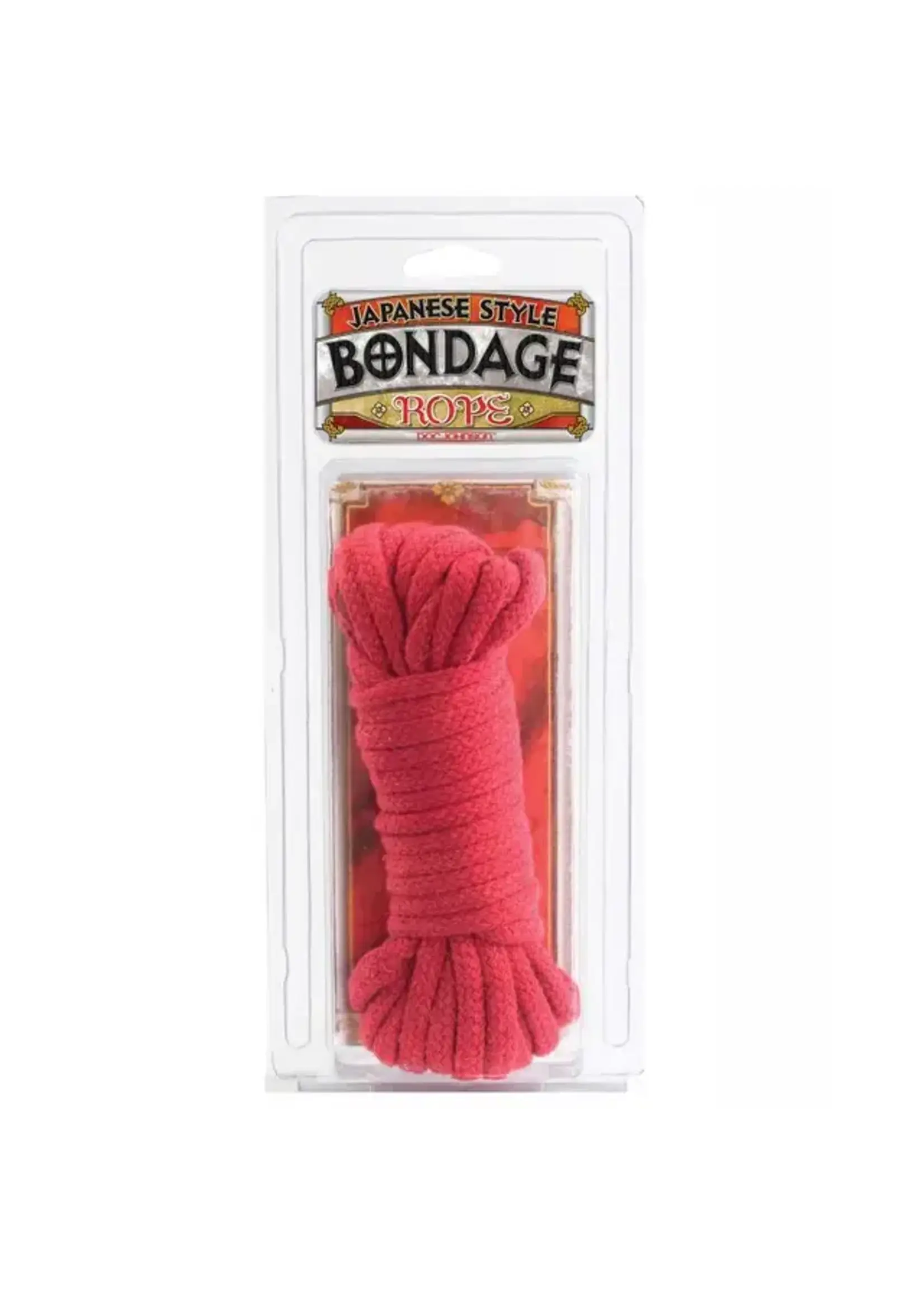 Doc Johnson Japanese Style Bondage Cotton Rope - Red