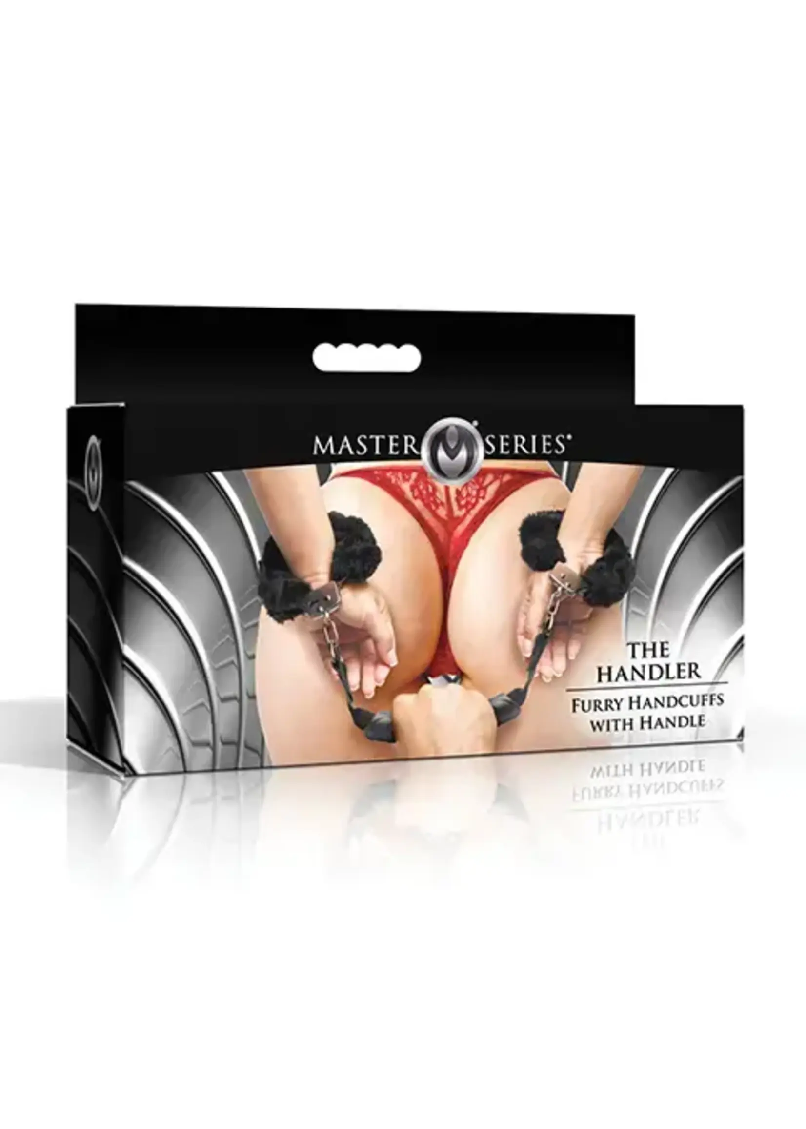 Master Series Furry Handcuffs w/Handle