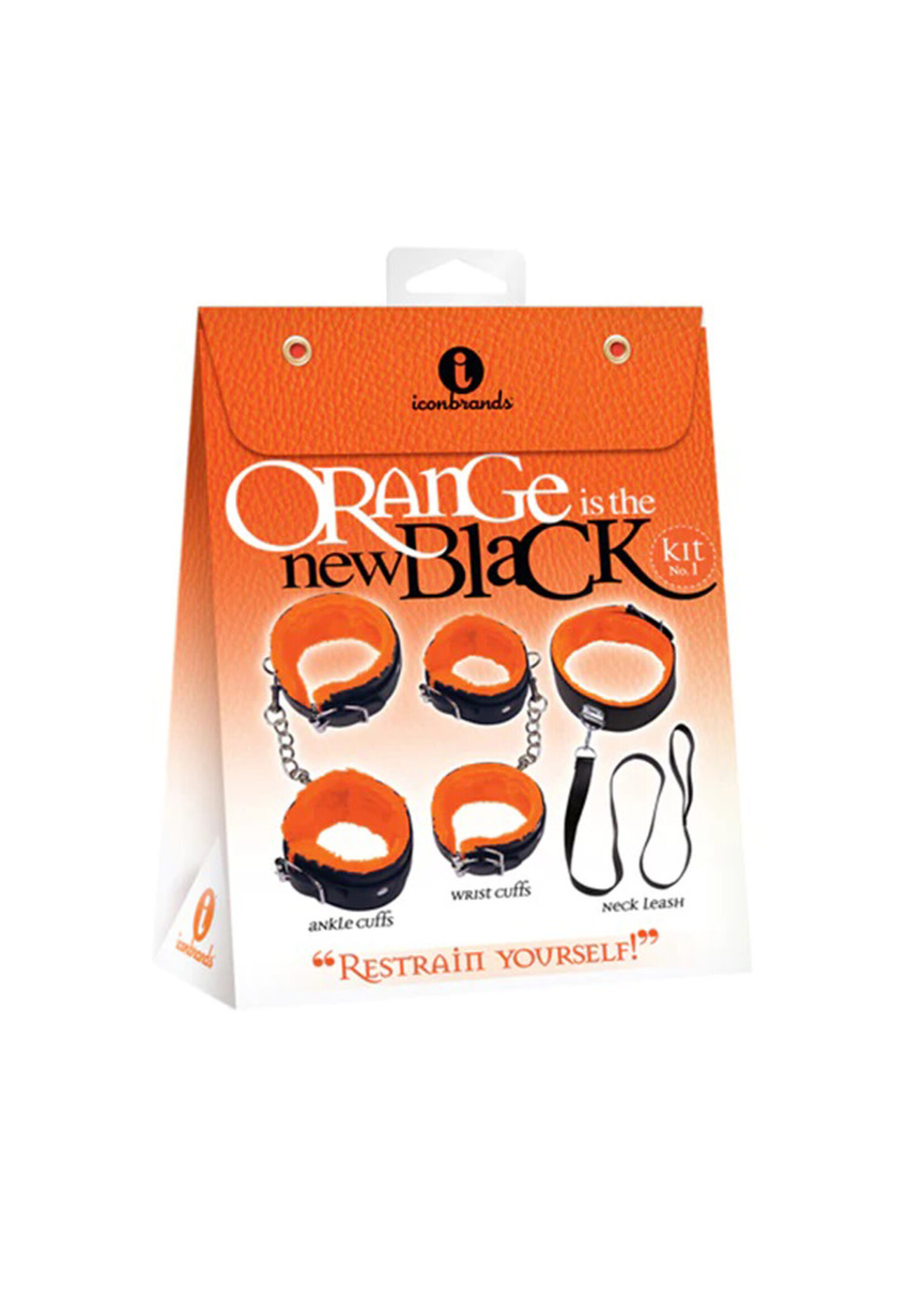 Icon Brands Orange Is the New Black Restrain Yourself Kit - Black/orange