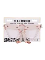 Sex & Mischief Sex & Mischief Peaches 'N Cream Pearl Garters