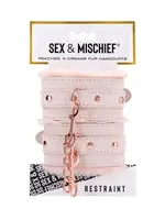 Sex & Mischief Sex & Mischief Peaches 'N Cream Fur Handcuffs