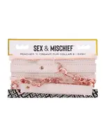 Sex & Mischief Peaches 'N Cream Fur Collar And Leash