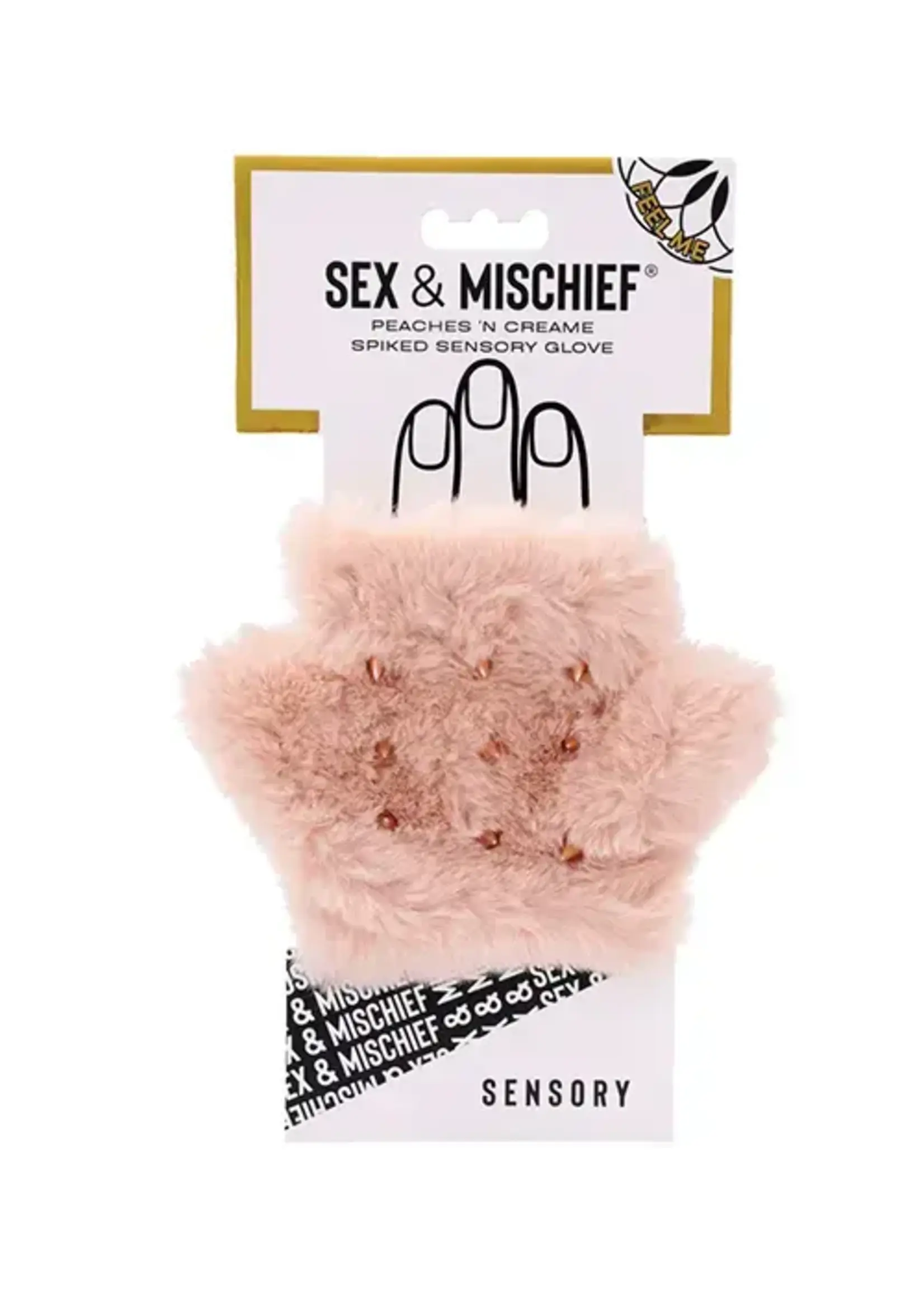 Sex & Mischief Sex & Mischief Peaches 'N Cream Spiked Sensory Glove