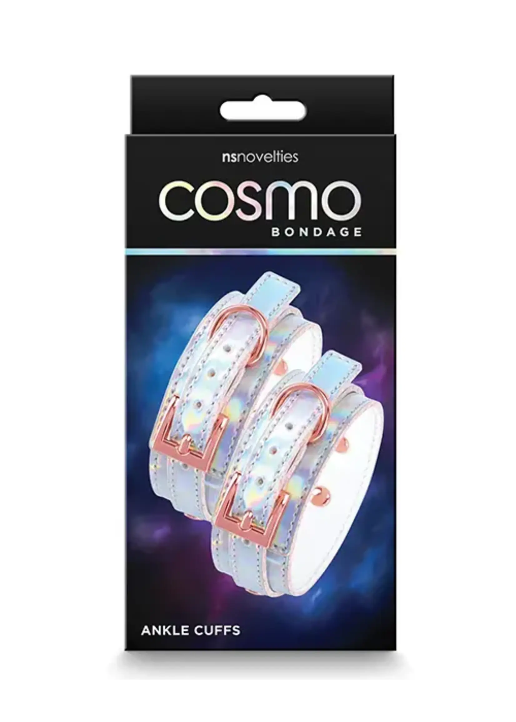 nsnovelties Cosmo Bondage Ankle Cuffs - Iridescent