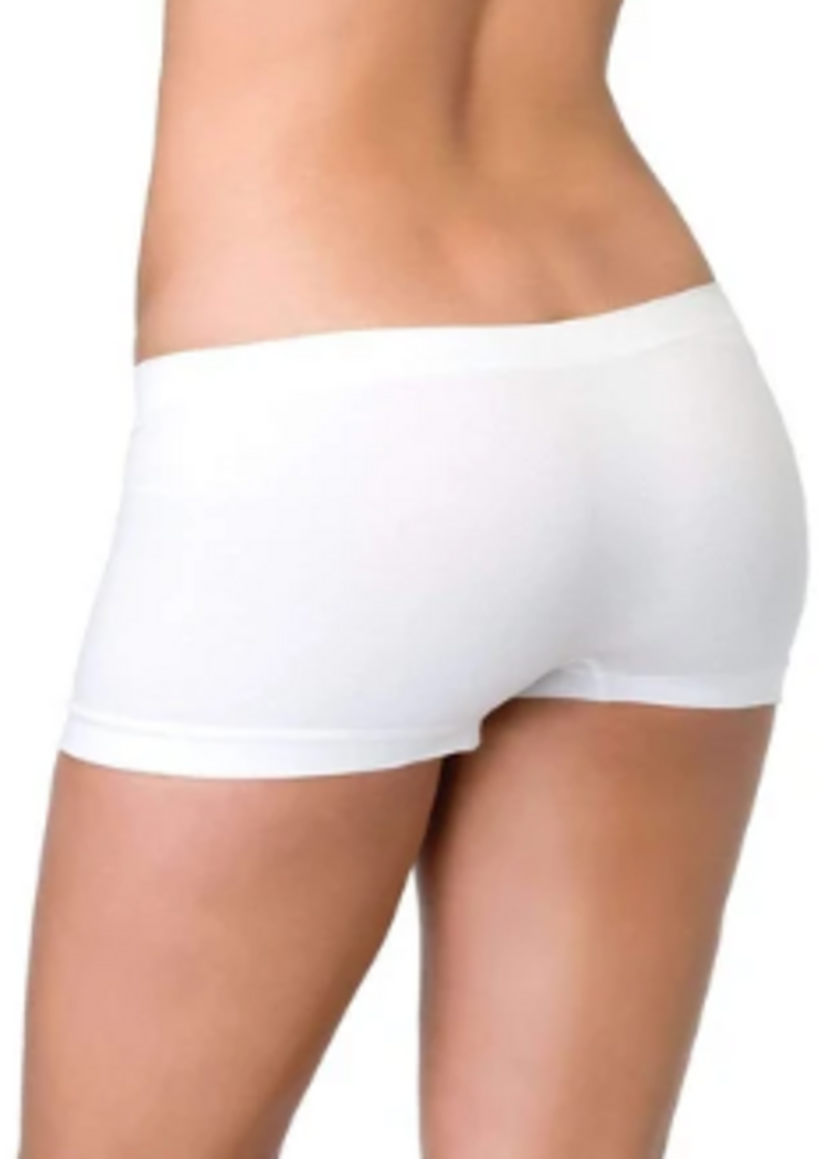 Leg Avenue 2995 Spandex Boy Shorts White