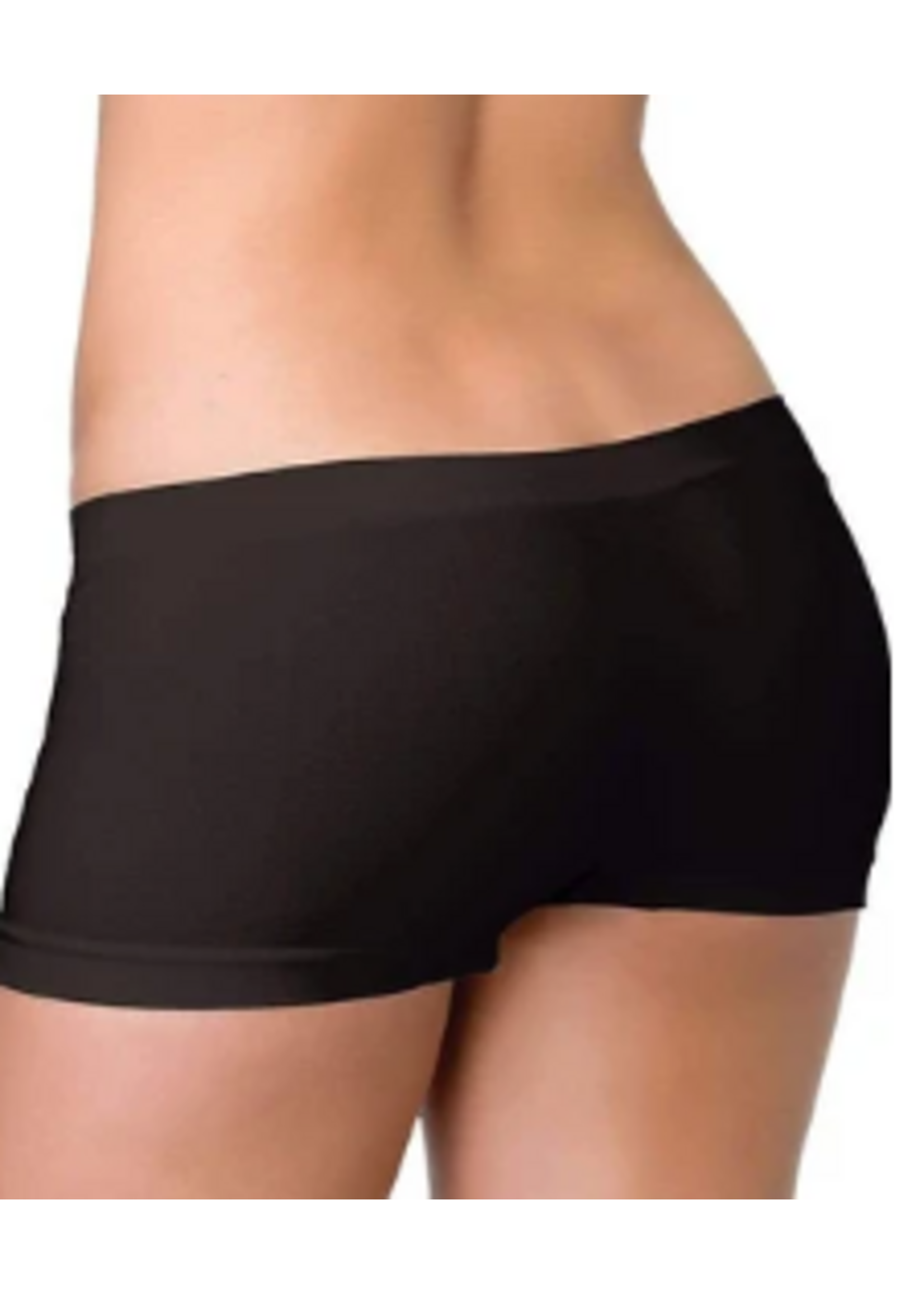 Leg Avenue 2995 Spandex Boy Shorts BLACK