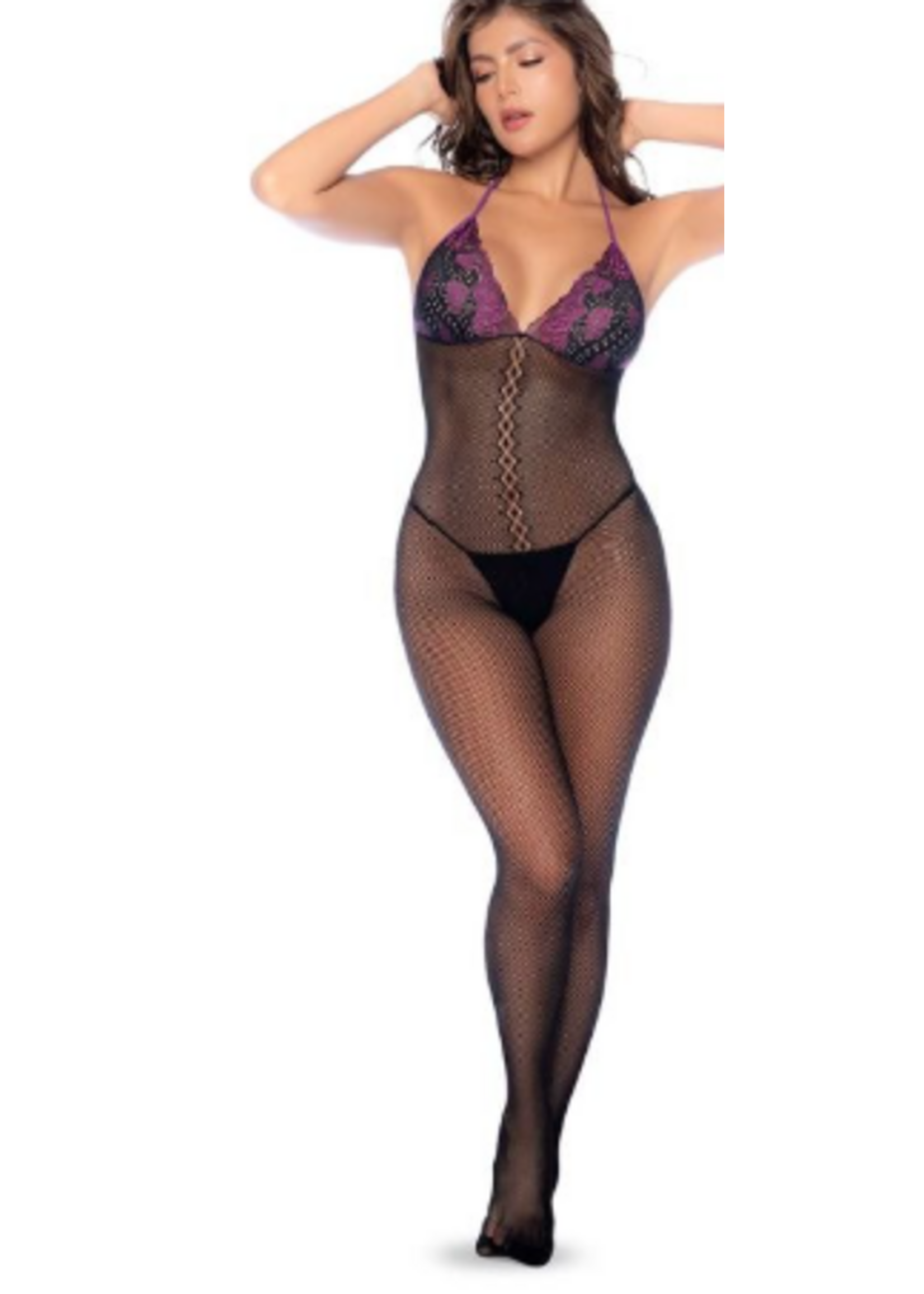 Mapale Lingerie 1122 Black/Purple O/S
