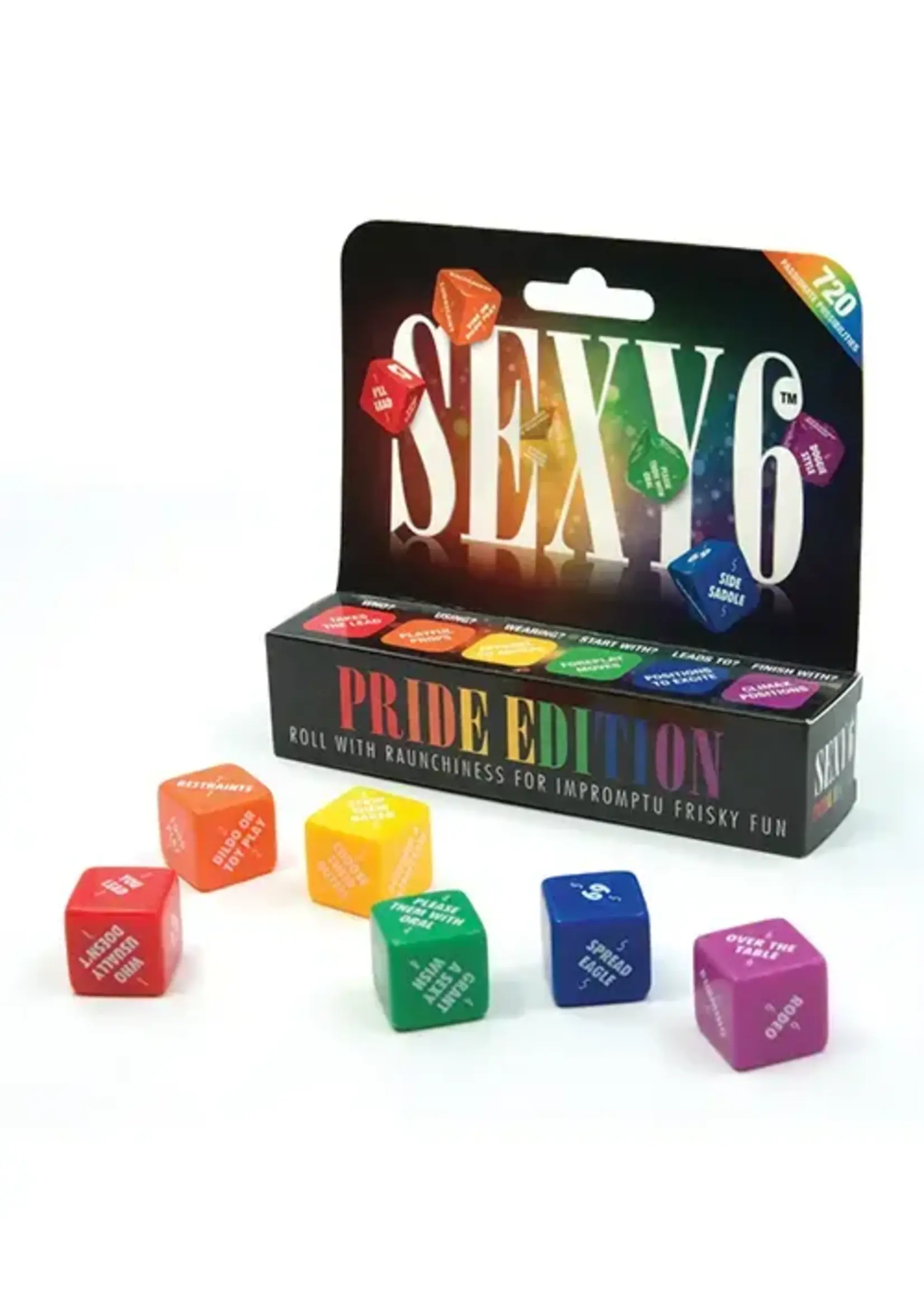 Pipedream Products Sexy 6 Dice Game Pride Edition