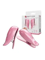 Pretty Love Pretty Love Leaf Wireless Vibrating Nipple Clamps - Pink
