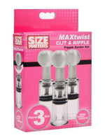 Size Matters Max Twist Clit and Nipple Triple Sucker Set