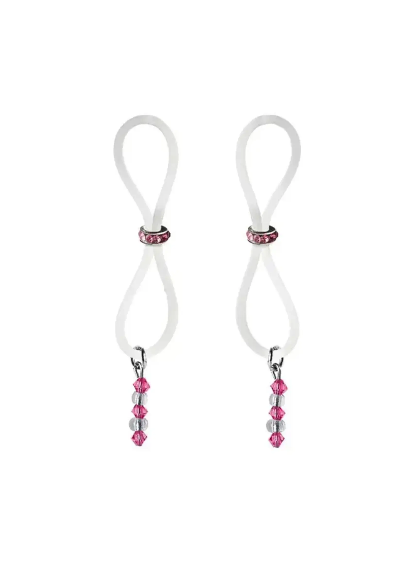 Bijoux de Nip Bijoux de Nip Nipple Halos Pink Gem Slider - Pink/Clear