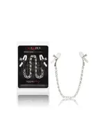 CalExotics Nipple Play Crystal Nipple Clamps - Clear