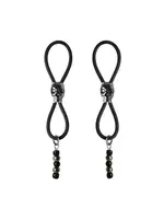 CalExotics Bijoux de Nip Nipple Halos Black Skull Slider - Black/Silver