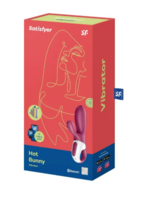Satisfyer Hot Bunny Vibrator Burgandy Red