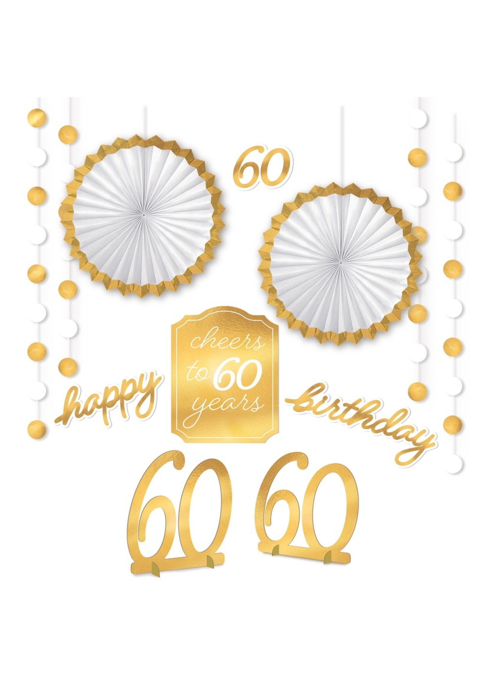 Golden Age Birthday 60th Room Decoration Kit | Canadian Tire