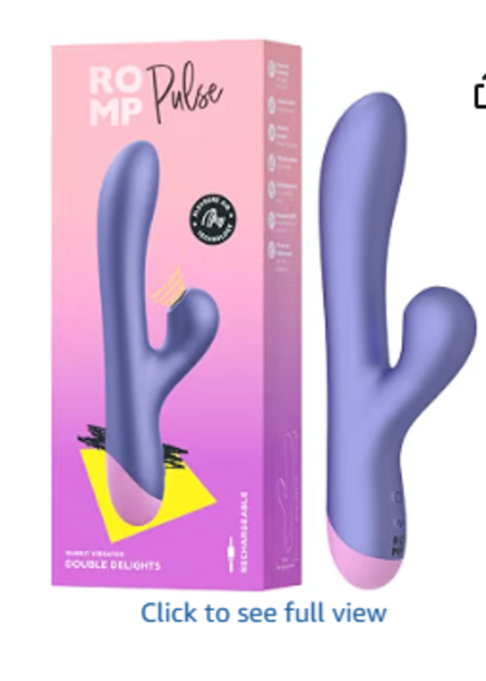 Romp Pulse Double Delights- Rabbit Vibrator