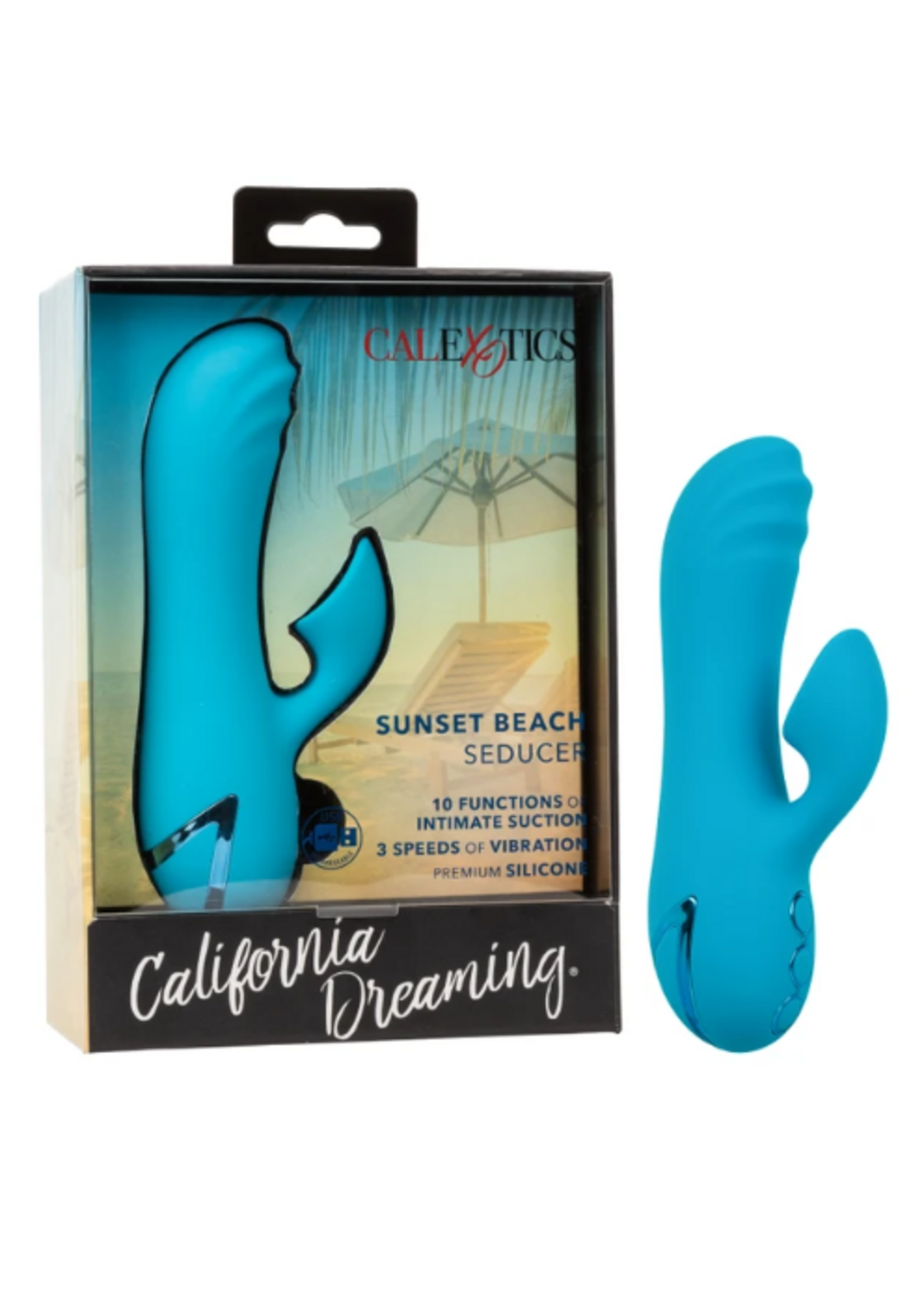 CALEXOTICS SUNSET BEACH SEDUCER CALIFORNIA DREAMING- Aqua