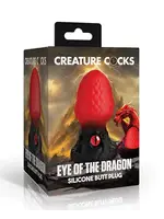 creature cocks Creature Cocks - Eye of the Dragon Silicone Butt Plug - Red