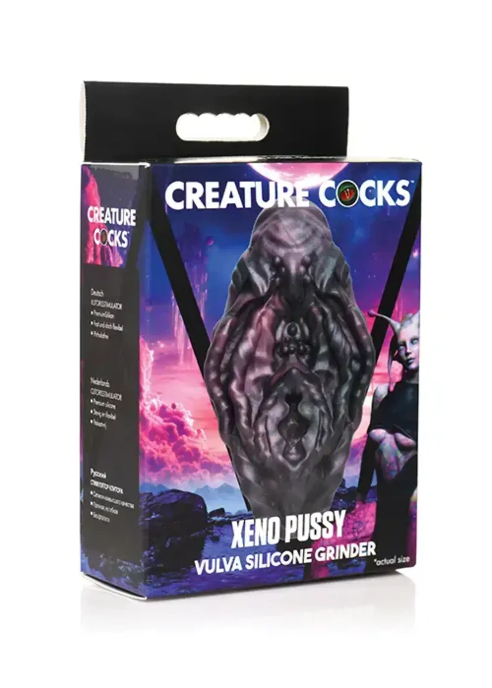 creature cocks Creature Cocks Xeno Pussy Vulva Silicone Grinder - Multi Color