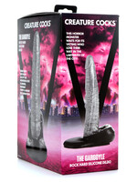 creature cocks The Gargoyle Rock Hard Silicone Dildo - Silver