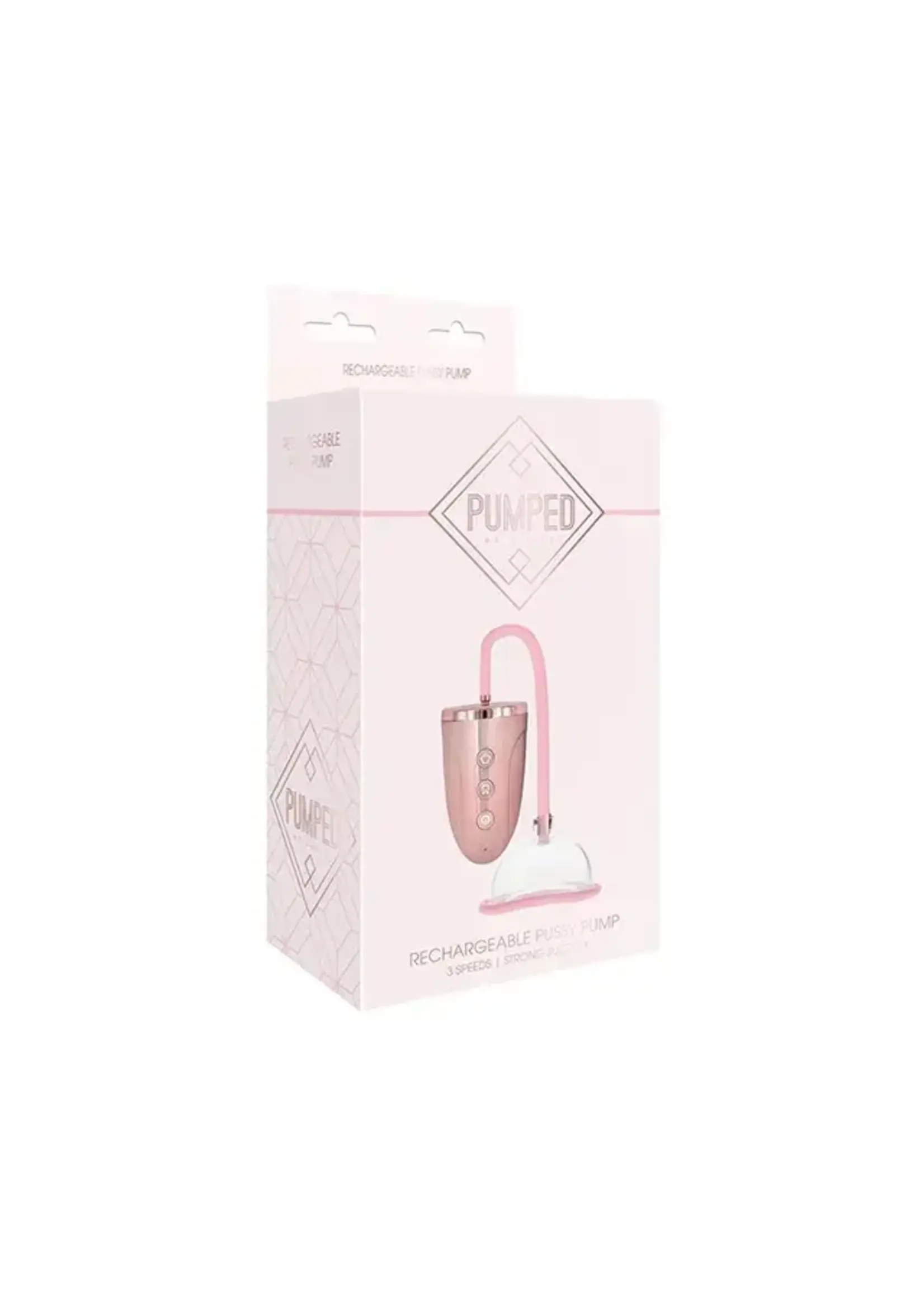Pumped Shots Pumped Automatic Rechargeable Pussy Pump Set - Rose Gold